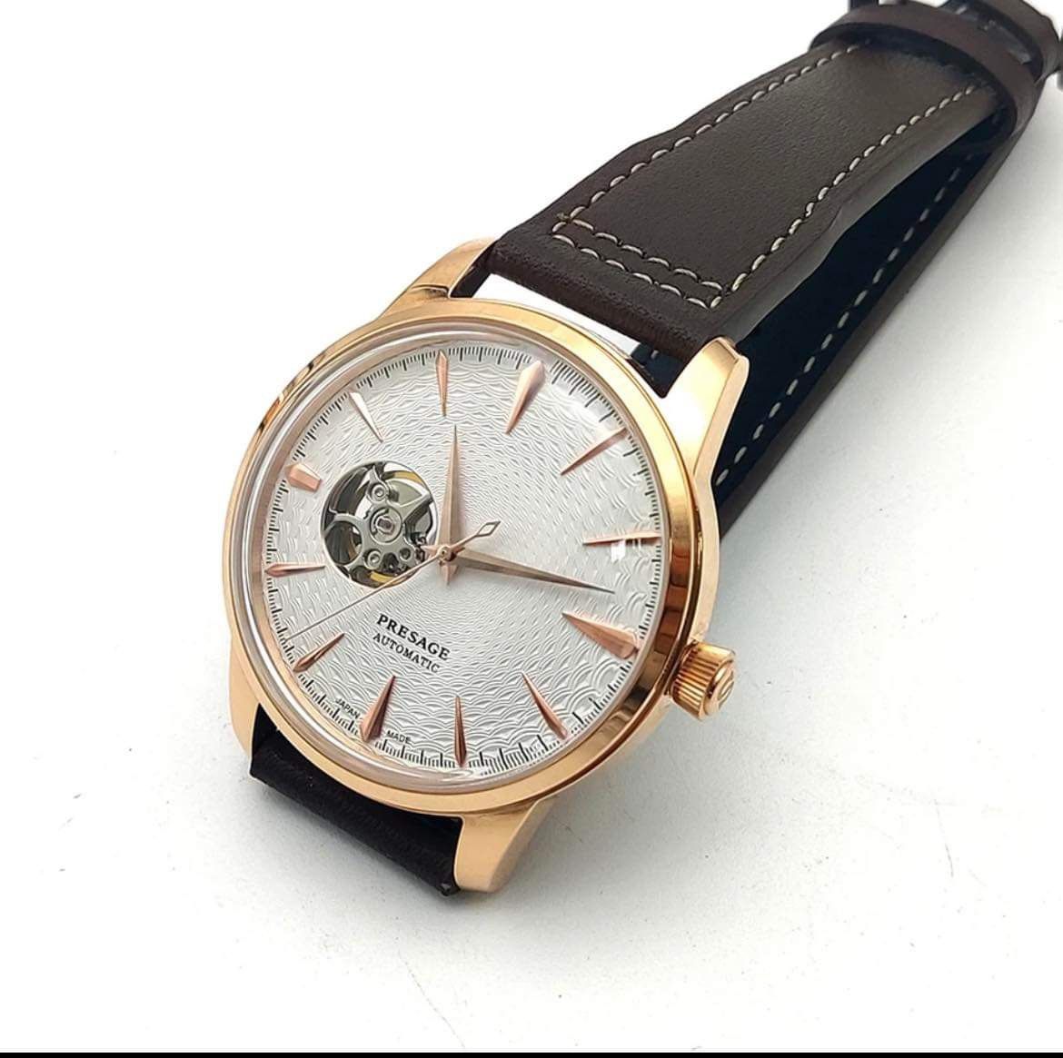 Custom NH38 Seiko Cocktail Presage Homage Rose gold And stainless Steel