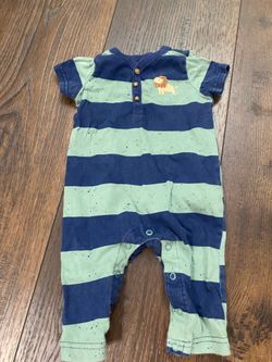 Boys striped romper size 3/6 months by carters #2