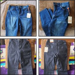 Flared jeans, Skinny jeans Size 2