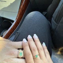 18k Gold & Emeralds 