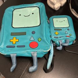 Adventure Time BMO Backpack And Lunch Box