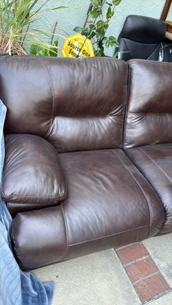 Leather couch