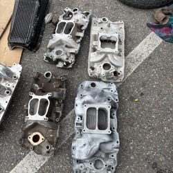 Small box Chevy big box Chevy Edelbrock intake manifold