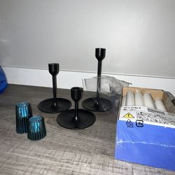 Candle Holder And Candle Sticks 
