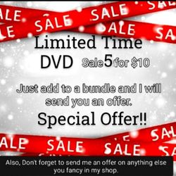 🌟 Limited Time DVD/ CD Special Offer!!! Bundle 5 DVD's for $10 🌟