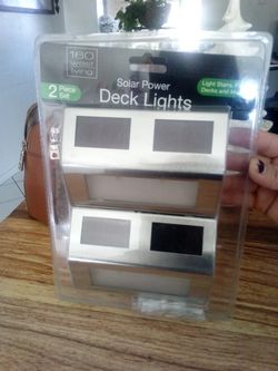 Solar Power Deck Lights .