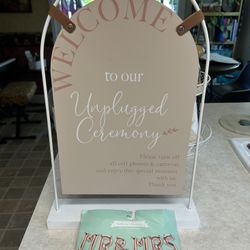 Wedding Sign And Balloon banner