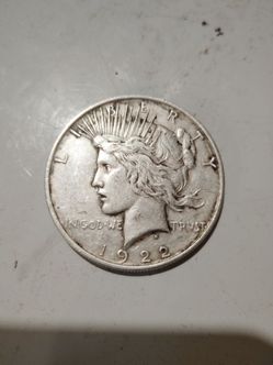 1922 silver dollar
