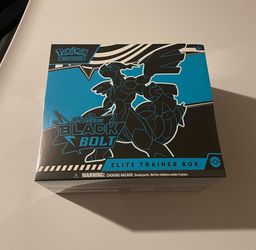 Scarlet & Violet Black Bolt Elite Trainer Box ETB Zekrom Factory Sealed