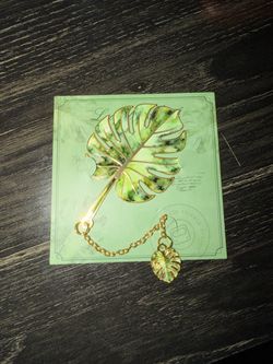 Metal Monstera Leaf Bookmark