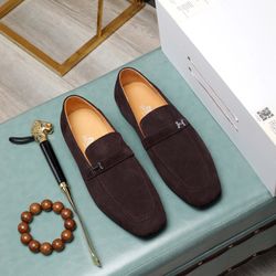 Hermes Men’s Leather Shoes With Box 2026 New 