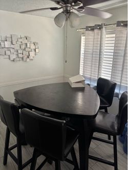 dining table and chairs