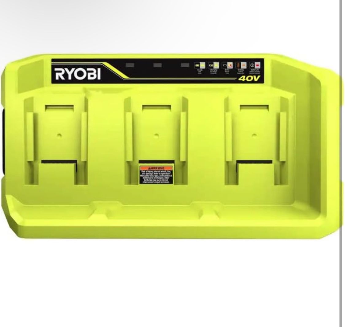 Ryobi 40v Battery Charging Station. 