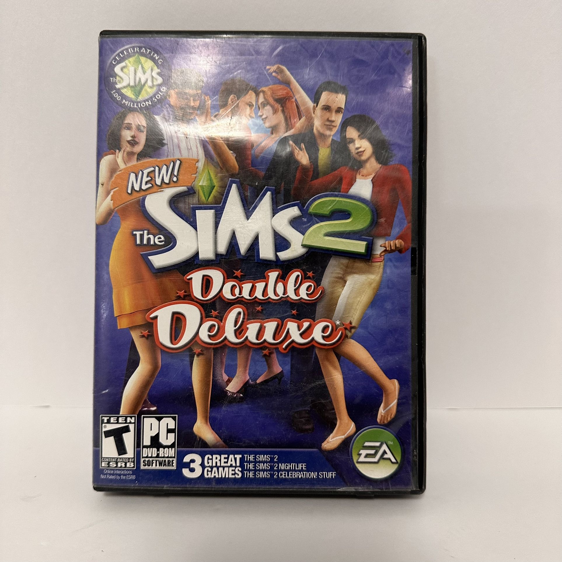 Sims 2: Double Deluxe (PC: Windows, 2008) Case And Bonus DVD Only-Incomplete