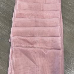 Dusty Rose Chiffon Table Runners