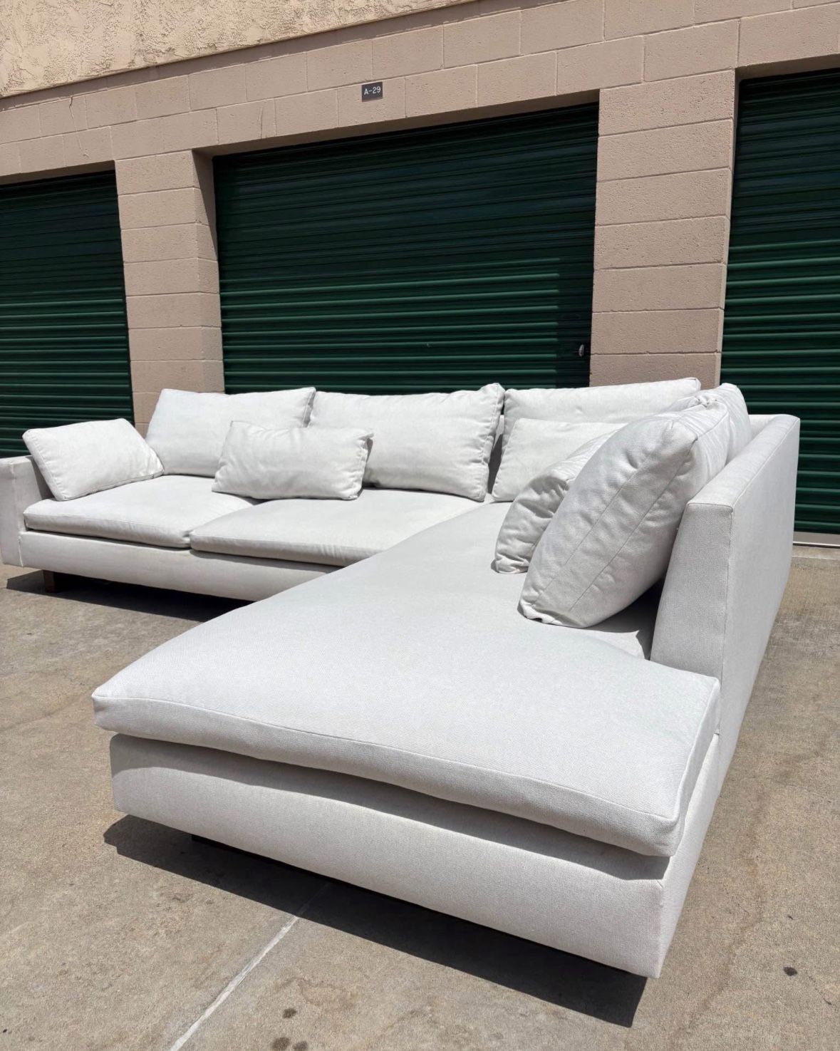 West Elm Harmony Large Sectional Couch 🛻Delivery Available🛻