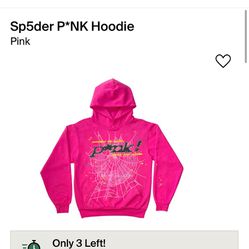 Sp5der Pink hoodie