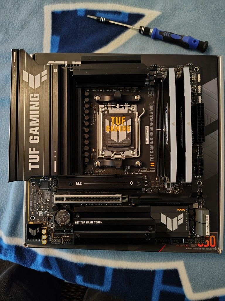 Asus B850m-Plus Wifi Motherboard W/Corsair Ram