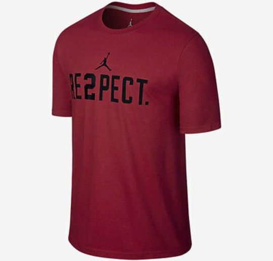 NIKE AIR JORDAN RESPECT DEREK JETER RED T-SHIRT 708586 688 MENS SIZE SMALL
