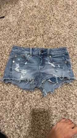 American Eagle jean shorts.