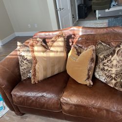 Loveseat Couch Leather 