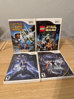 Set of 4 Star Wars Wii Games