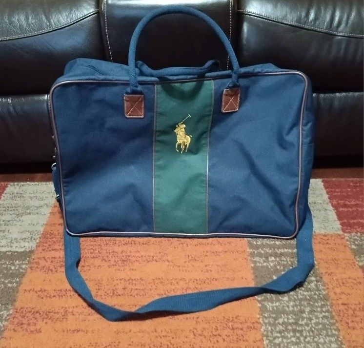 Vintage Polo Ralph Lauren Large Canvas Travel Duffel Bag
