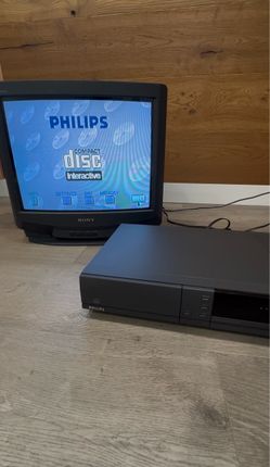 Philips CD-i 220 CDI220 BK01 Interactive Player Console Tested Working READ