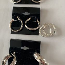Sterling Silver Hoops