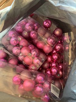 Pink ornaments