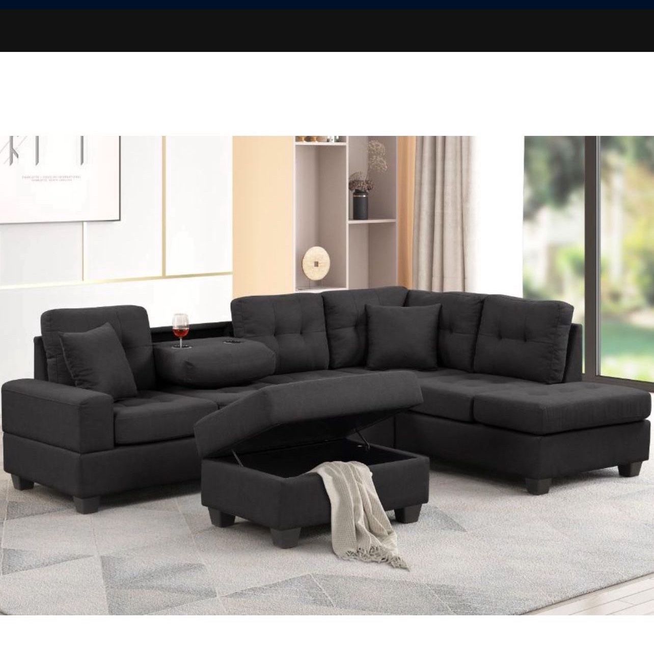 Sectional 3pc Ottoman 