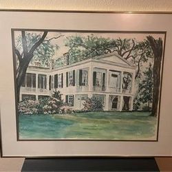 Framed Print Of Historical Southern Home 