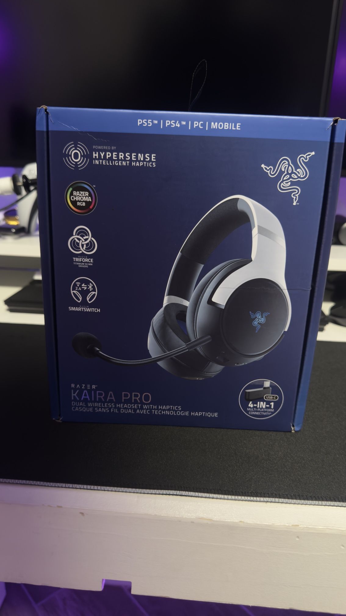 Razer Kaira Pro PS5 Headset – Like New w/ Haptics & Bluetooth 