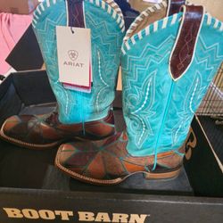 Ariat Teal Boots Womens