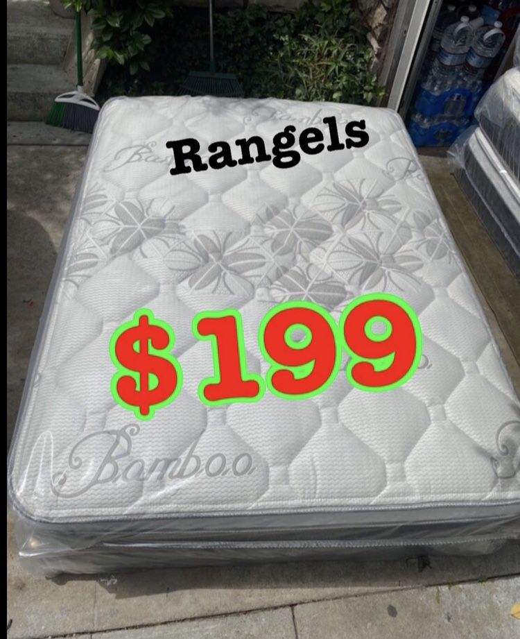 BRAND NEW “LUXURY EURO PILLOW TOP BAMBOO” MATTRESSES ? COLCHONES NUEVOS PILLOW TOP ?( LIMITED TIME ONLY) 5 year factory warranty ! ?12 inches thic