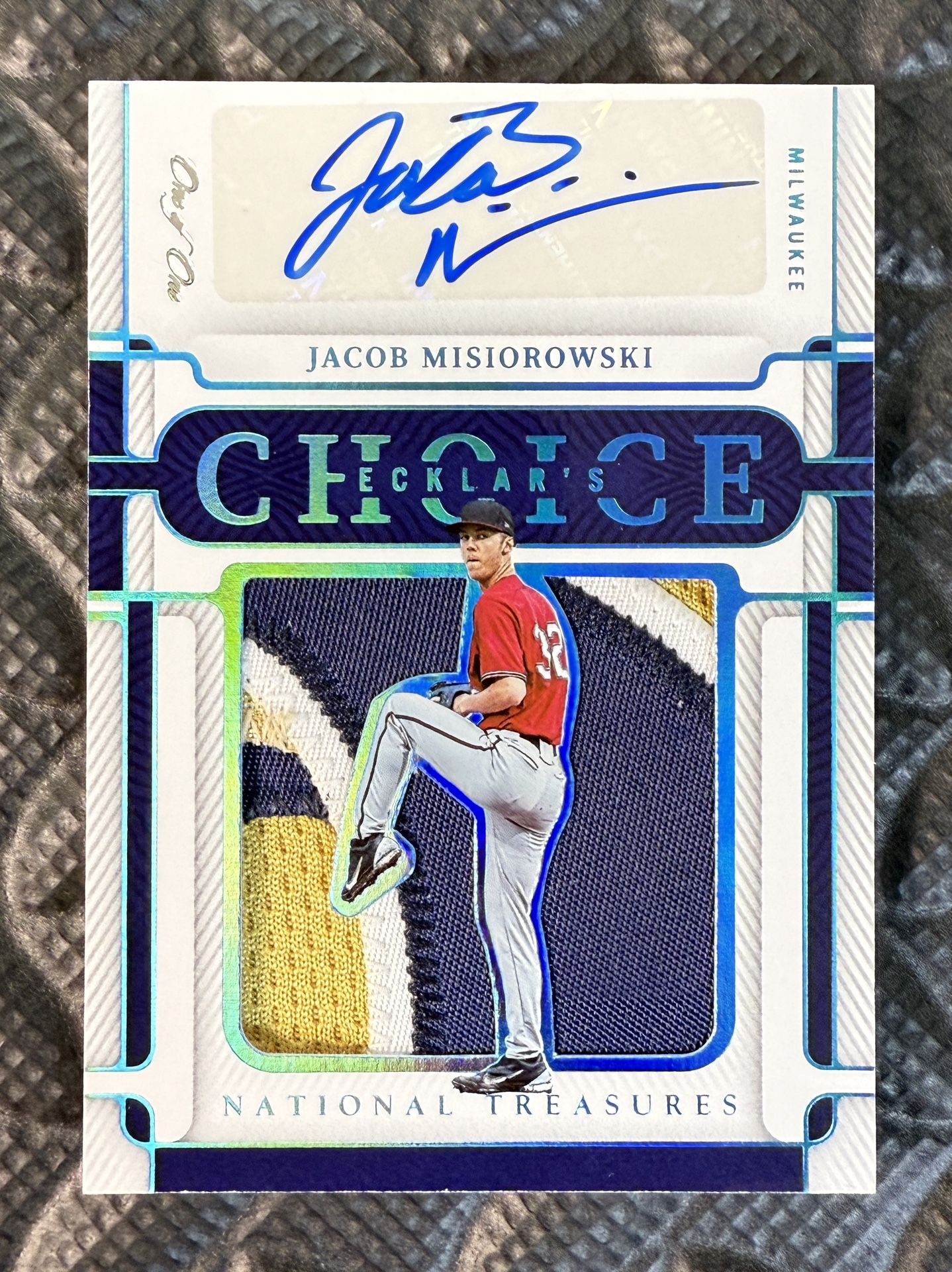 2023 Panini National Treasures Jacob Misiorowski Ecklar’s Choice RPA One of One /1