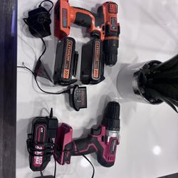 Hyper Tough And Black And Decker Drills