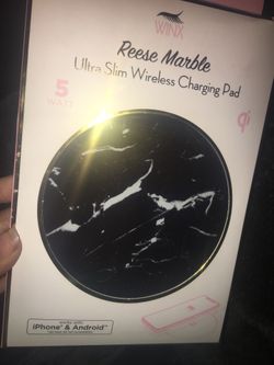 Iphone/Android wireless charger QI enabled