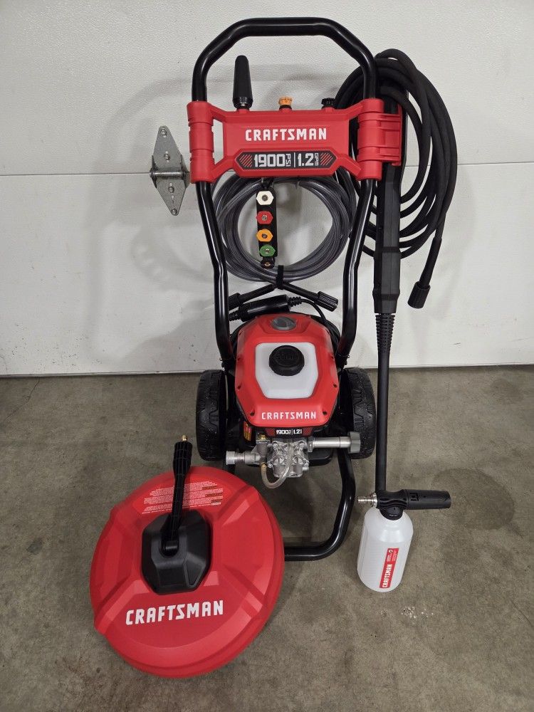 Craftsman Electric 1900 Psi 1.2 Gpm Pressure Washer.