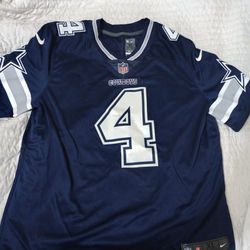 NFL Cowboy's Number 4 Prescott Jersey XL
