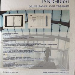 Filofax Lyndhurst Deluxe Leather A5 Zip Organizer