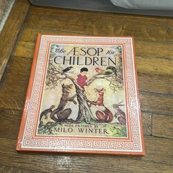 Vintage kids book aesop for children