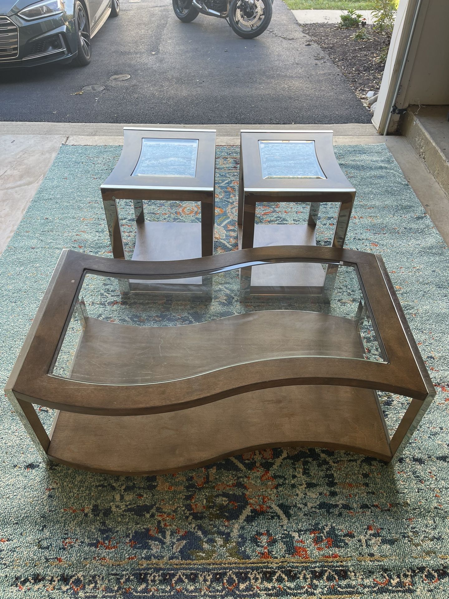 Coffee Table and End Tables Set - Raymour & Flanigan