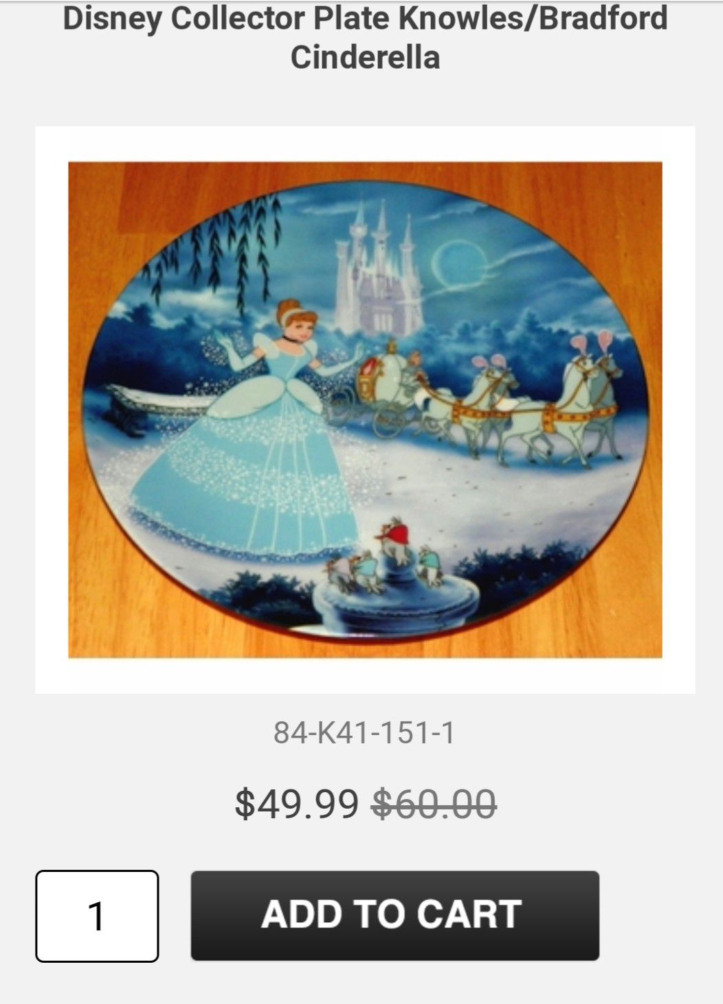 Cinderella plate collection