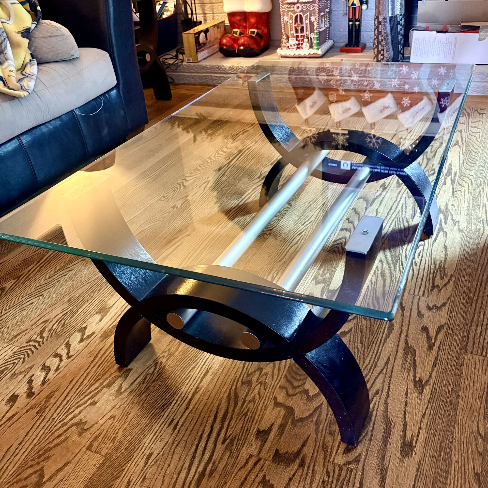 Glass Coffee Table + 2 Matching Side Tables – $200 OBO