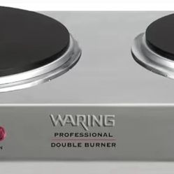 Waring Pro 1800W Electric Double Burner Cooker Cooktop
