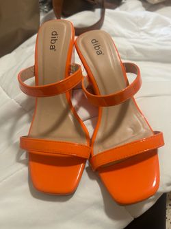 Orange heels 7 1/2