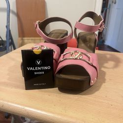 NEW Valentino Kira Block Heel Platform Clog Sandals