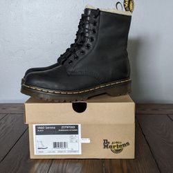 Doc Martens 1460 Boots Faux Fur No Box Size 9 Women