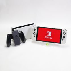 Nintendo Switch OLED Console Gaming System HEG-001 Arctic White